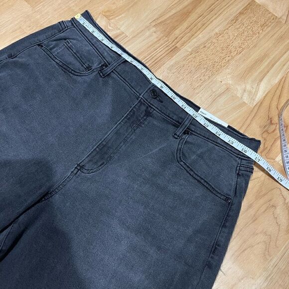 NWT Sonoma mom jeans ultra high rise baggy grey denim size 12 - Picture 12 of 14